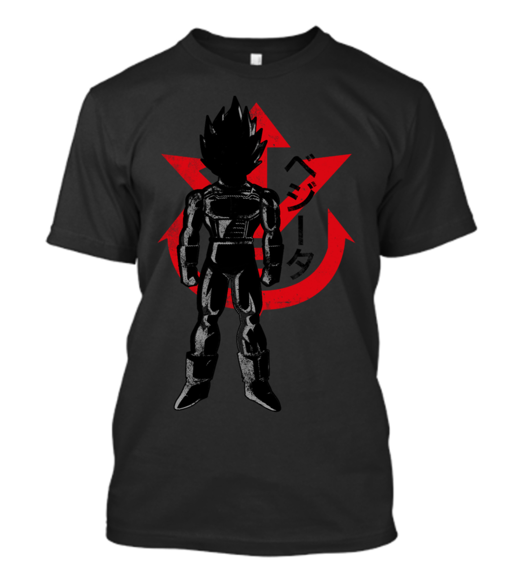 Vegeta Silhouette With Crimson Saiyan T-Shirt