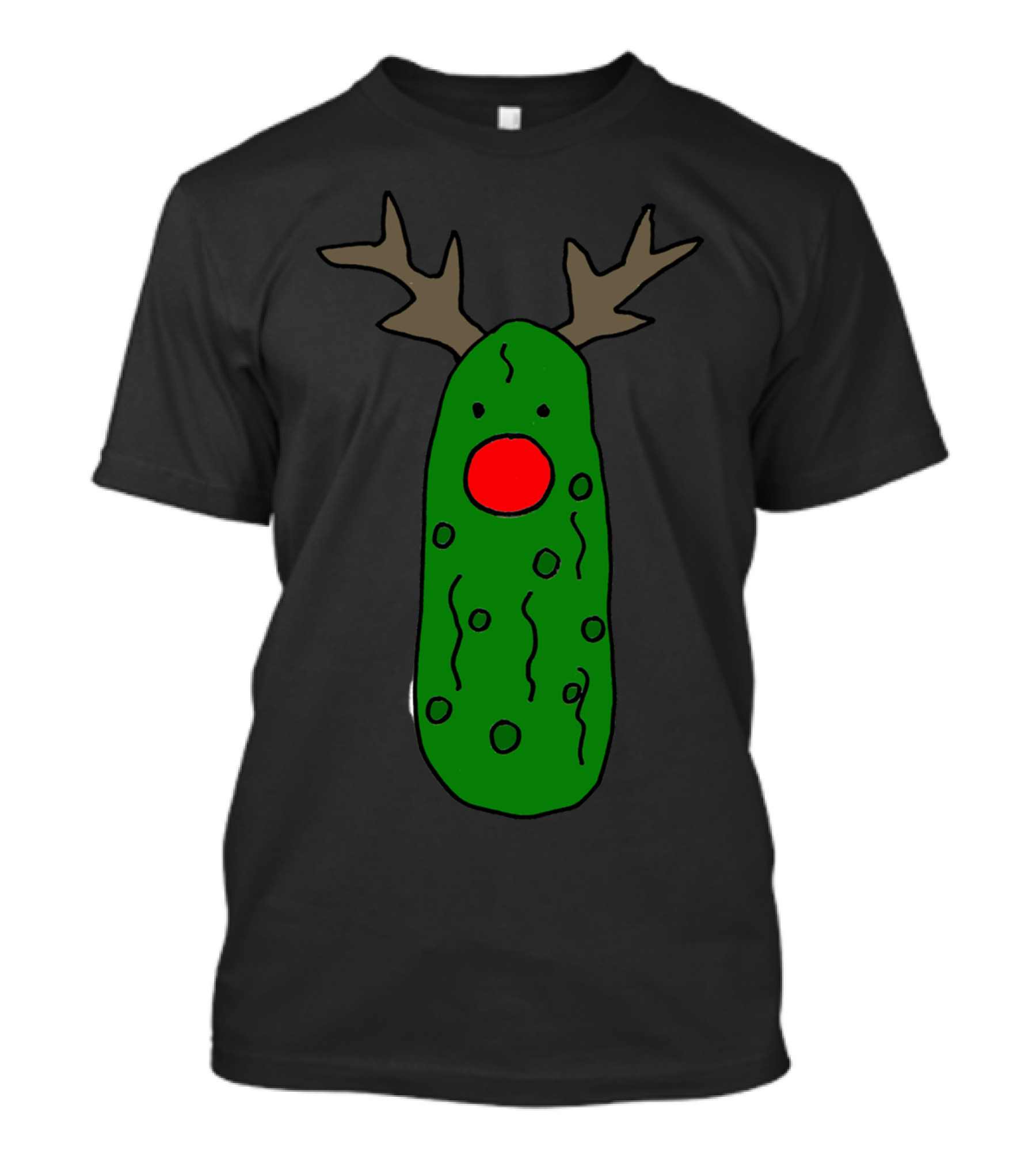 Funny Pickle Rudolph Red Nosed Reindeer T-Shirt