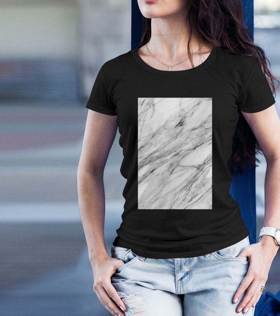 Carrara Marble Texture T-Shirt