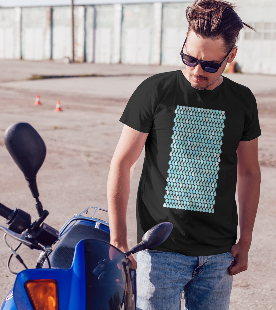 Raindrop Pattern Composition 'Tears Or Rain' T-Shirt