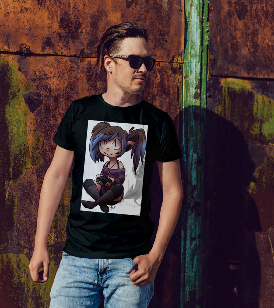 Ari Case Phone Gamer Girl With Headset And Controller T-Shirt