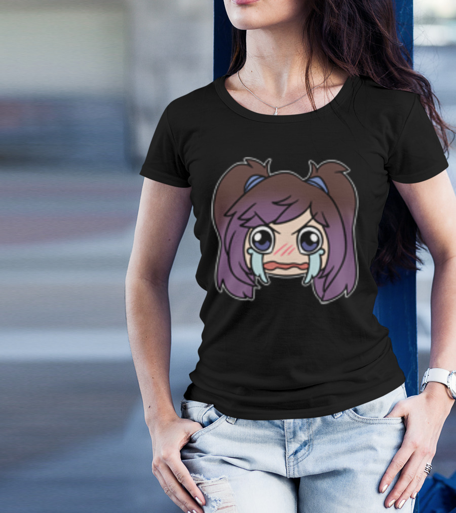 AriCry Chibi Style Crying Face Expression Emo Anime Cup T-Shirt