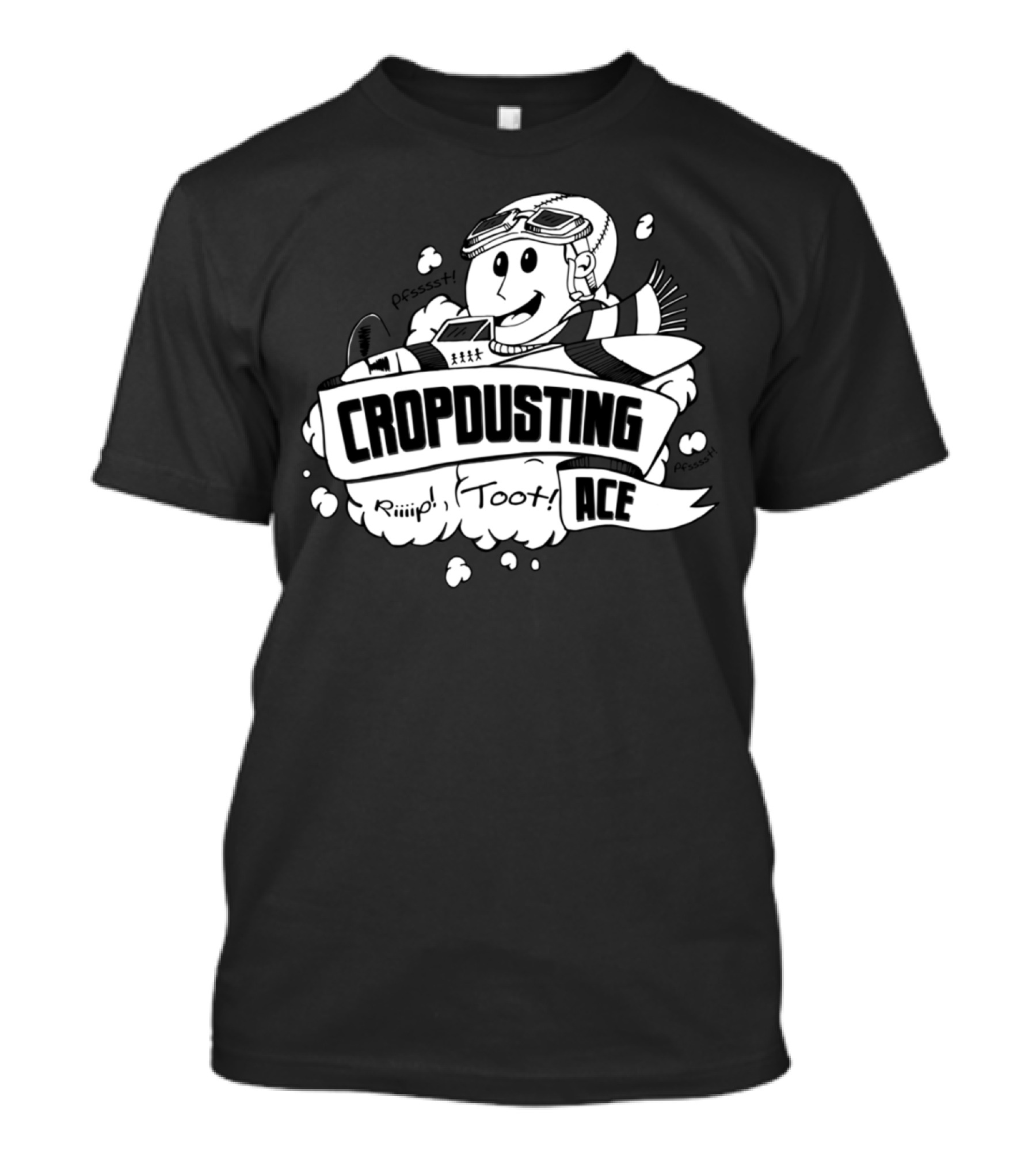 CROPDUSTING ACE Riiip Toot Pilot T-Shirt
