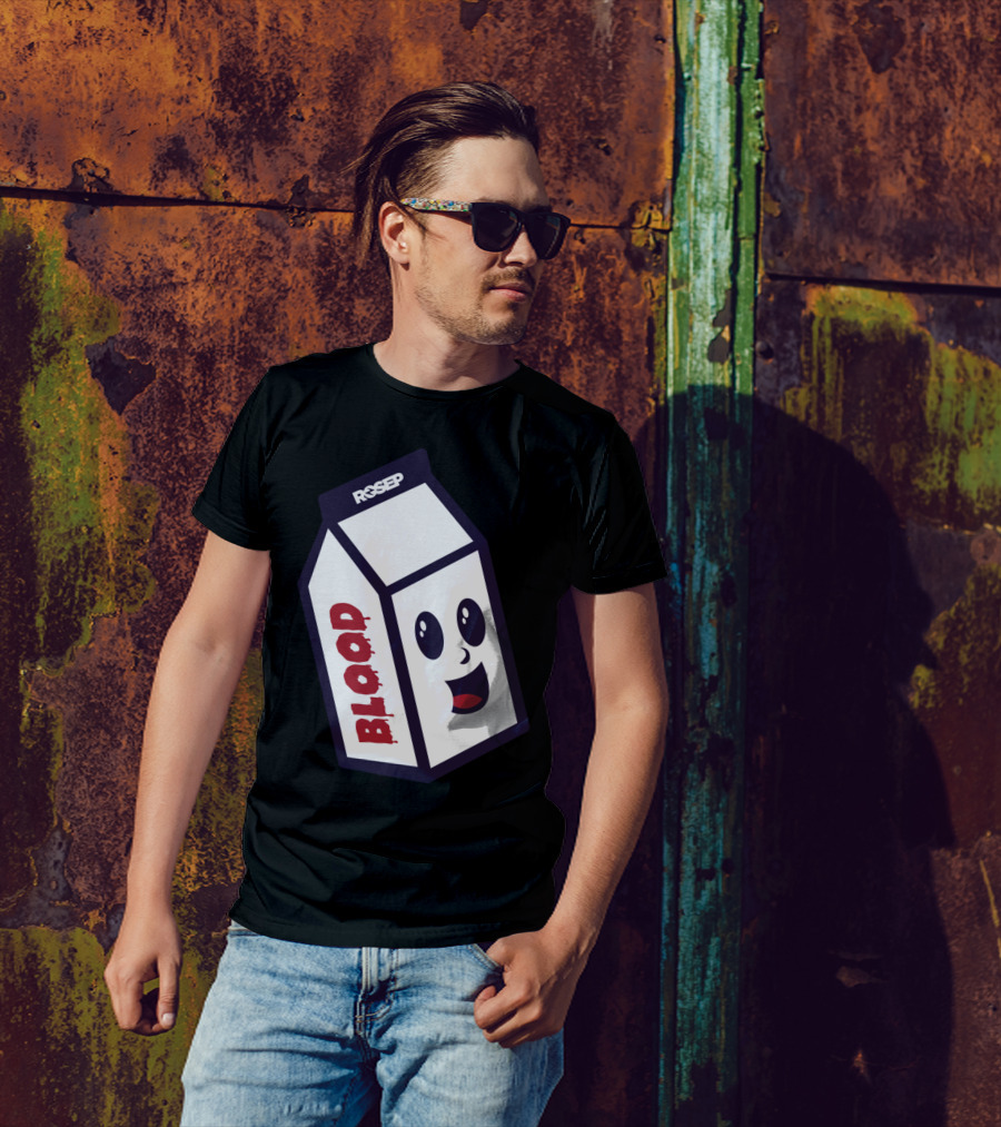 RSEEP Blood Carton With Happy Face T-Shirt
