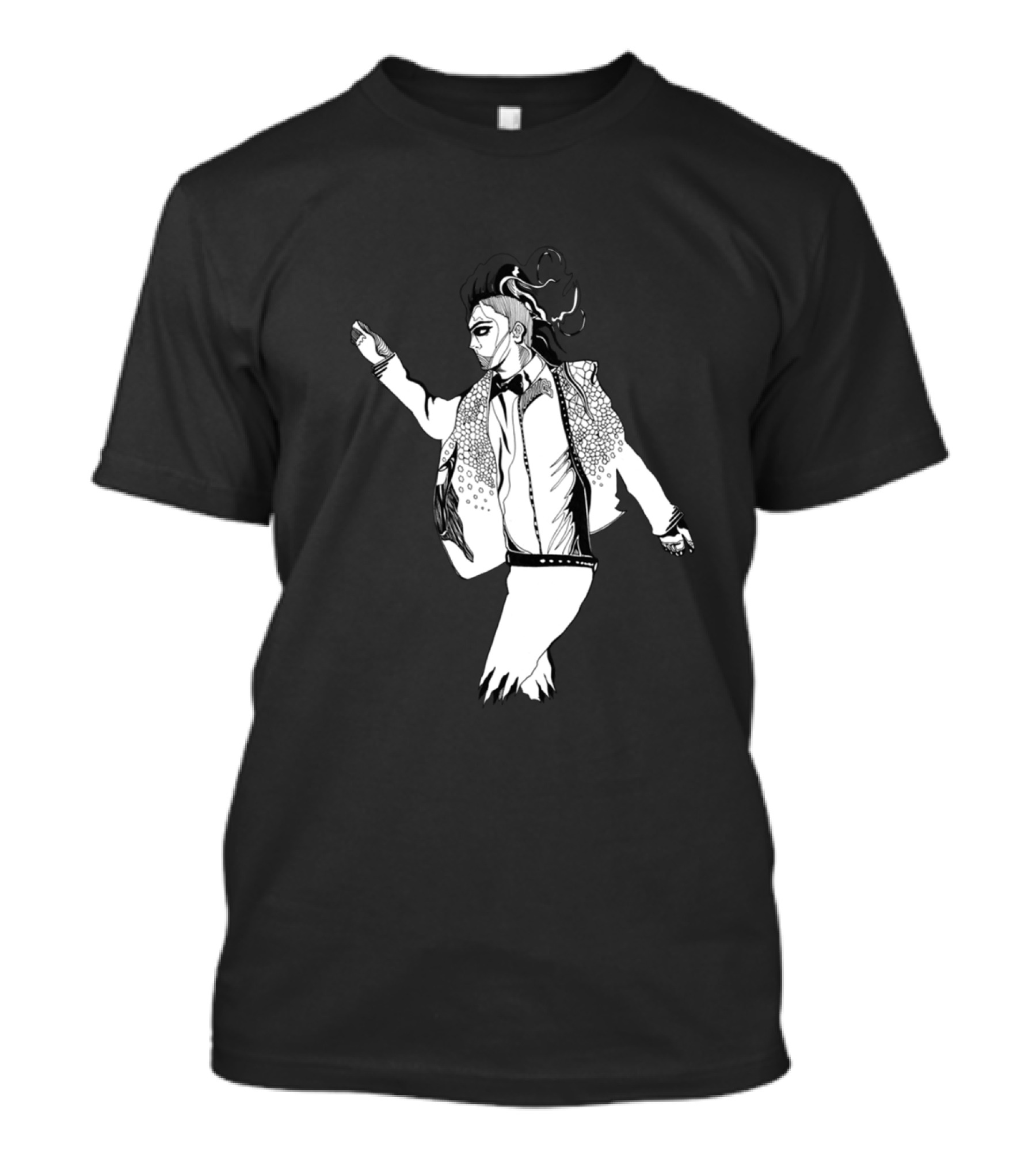 Xtal Monochrome Character In Motion T-Shirt