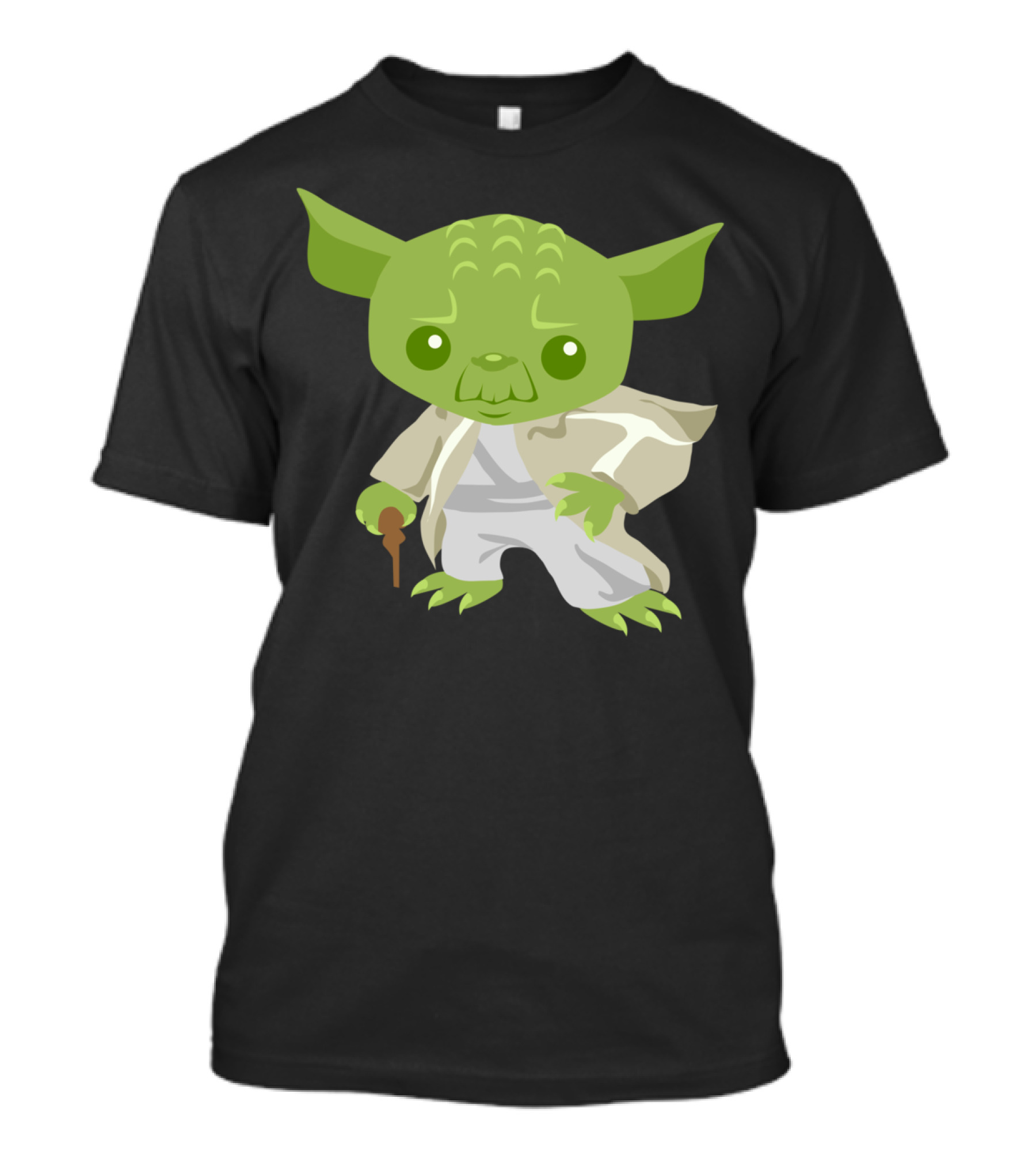 Cartoon Jedi Master Racerback Yoda T-Shirt
