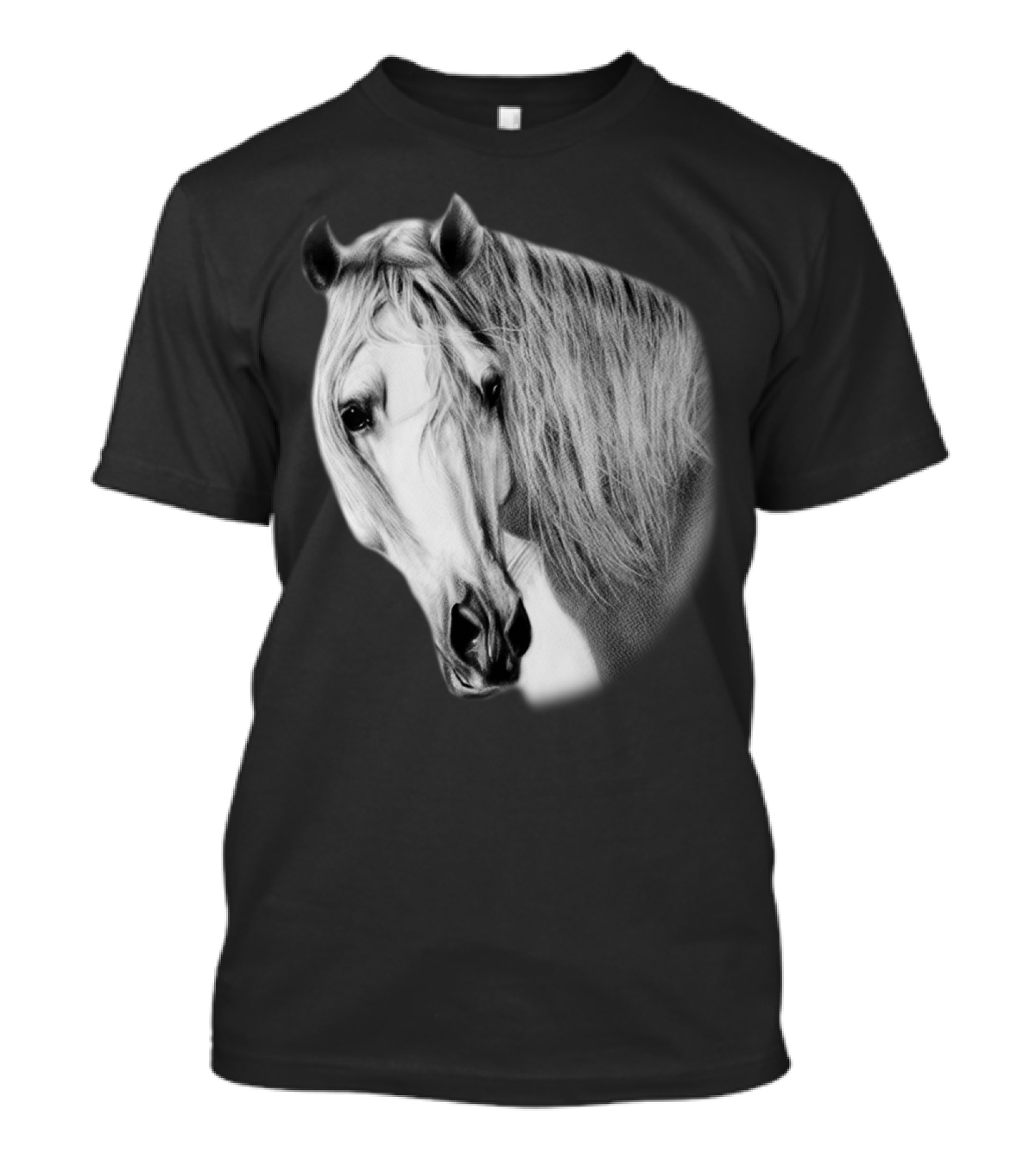 Beautiful Horse Realistic Portrait Equestrian Elegance T-Shirt