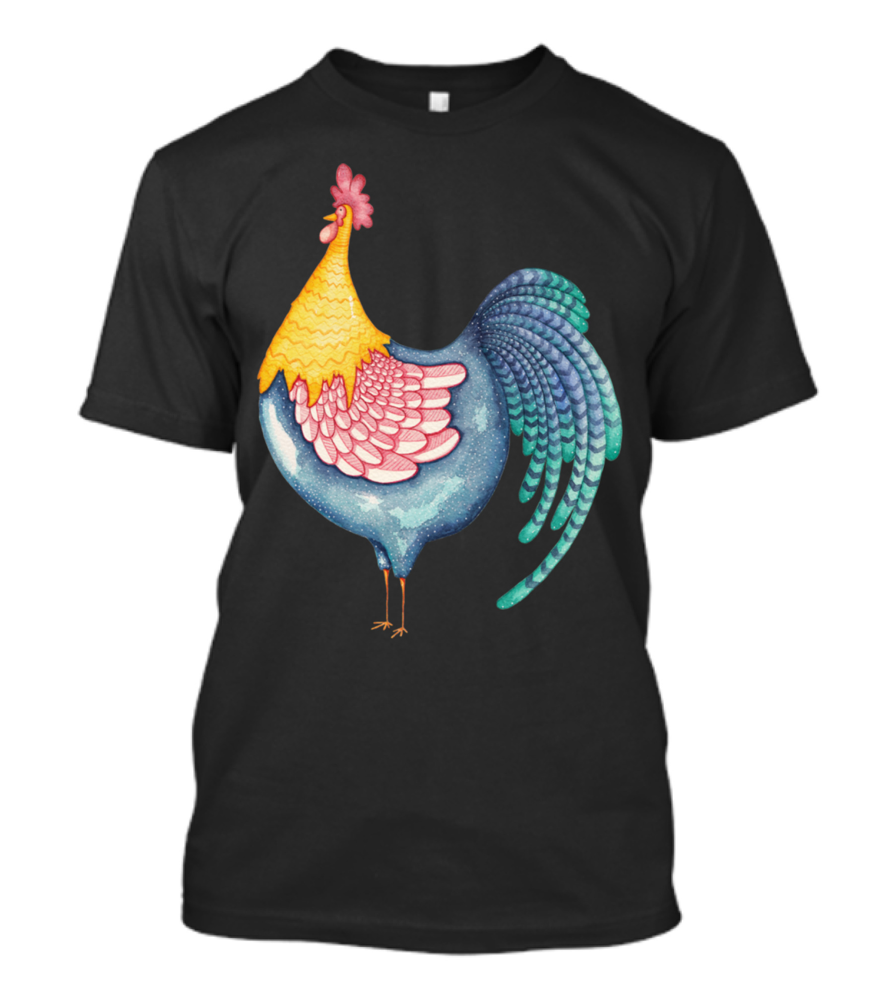 Gala Rooster Vibrant Multicolor T-Shirt