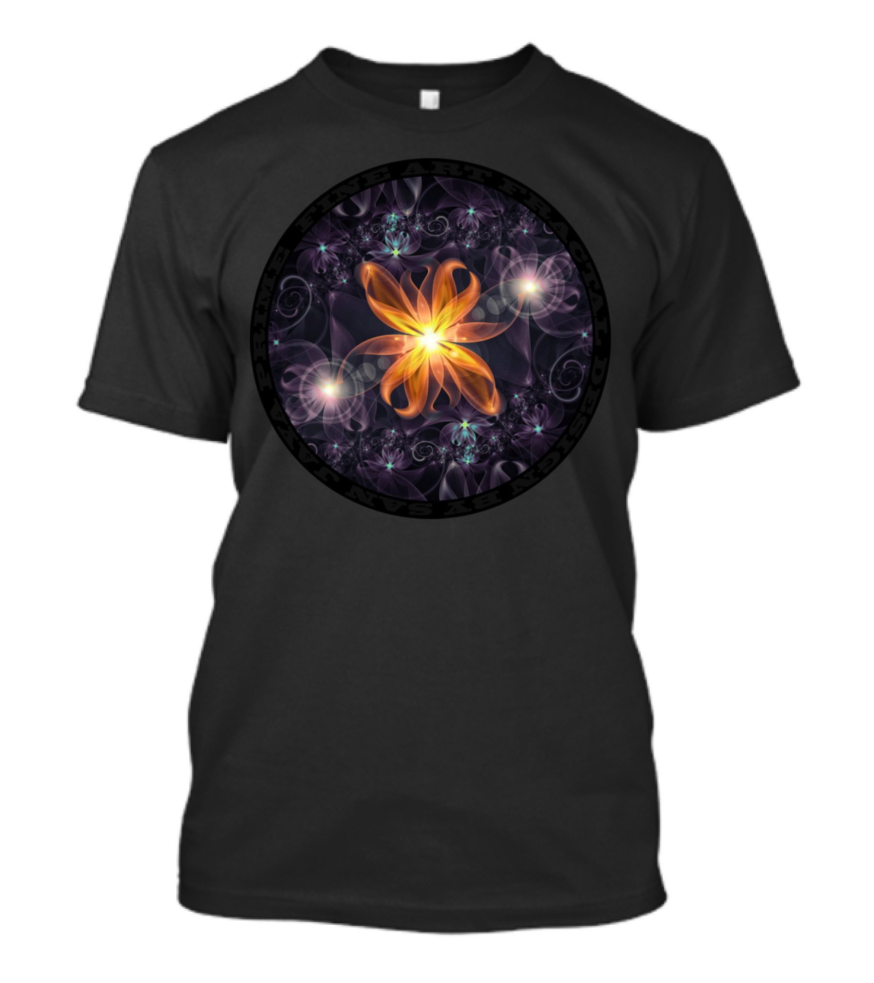 Beautiful Orange Star Lily Fractal Flower Prime Art Special T-Shirt