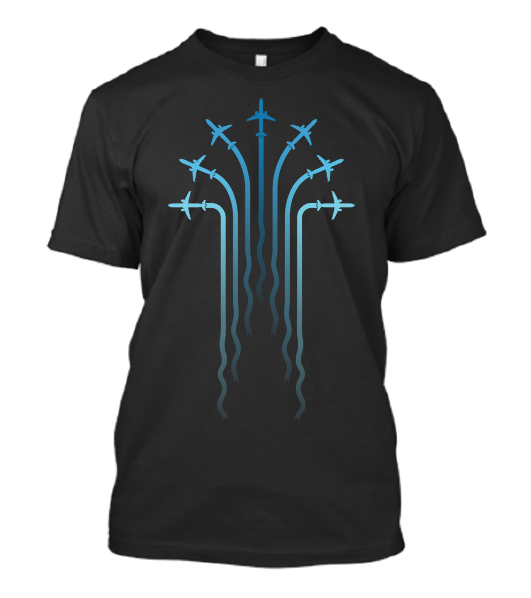 Crossing The Sky Aerobatic Pattern Flight Paths T-Shirt