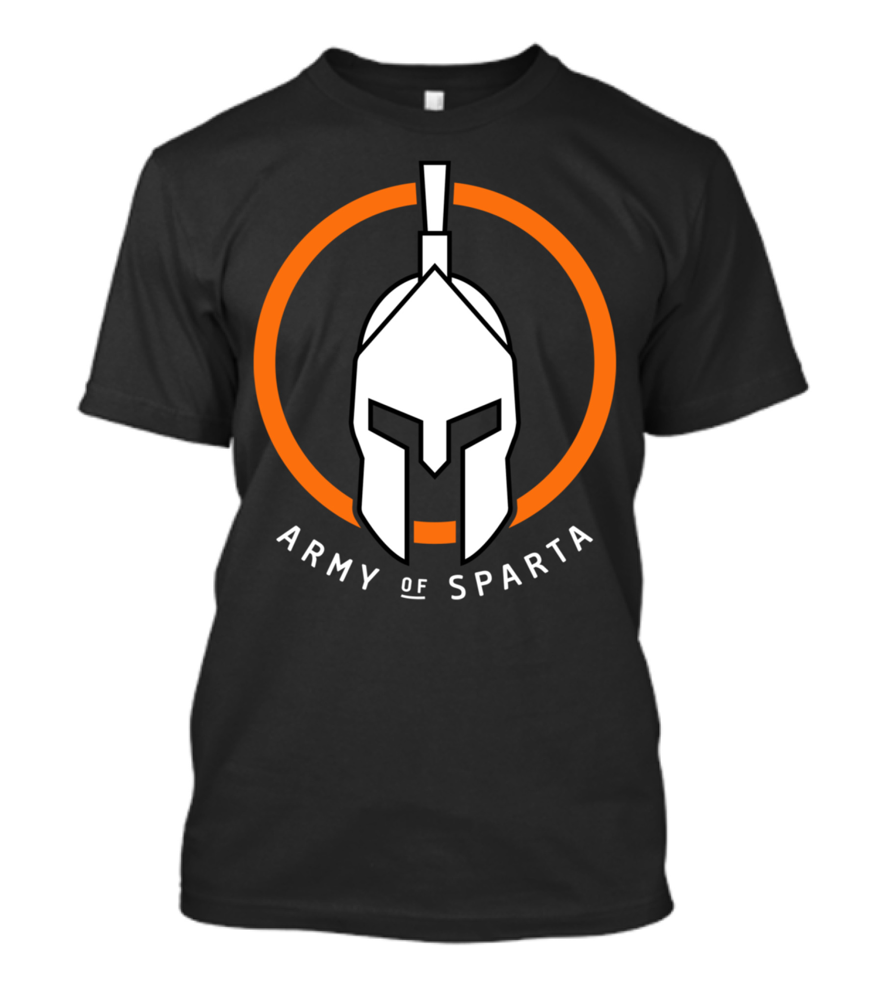 Army Of Sparta Spartan Helmet Icon Circle T-Shirt