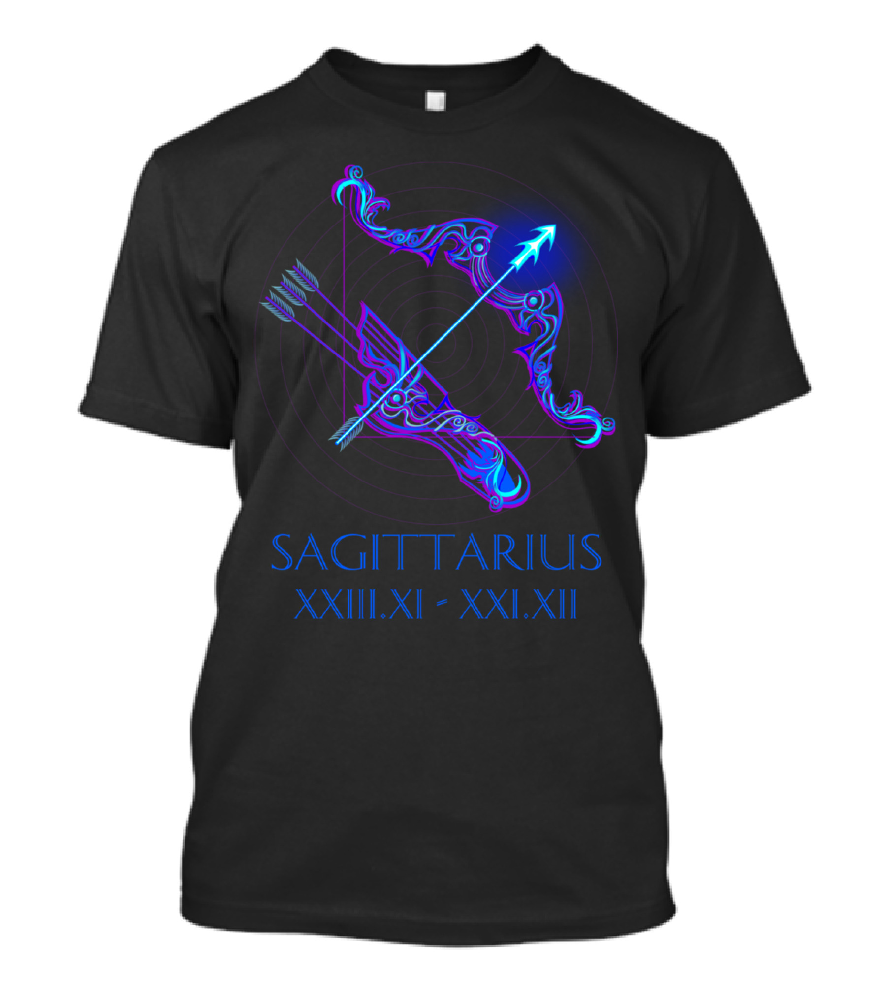 SAGITTARIUS The Archer Or Centaur XXIII.XI - XXI.XII Bow And Arrow T-Shirt