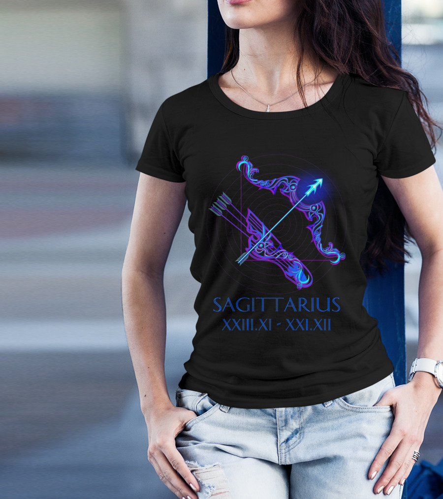 SAGITTARIUS The Archer Or Centaur XXIII.XI - XXI.XII Bow And Arrow T-Shirt