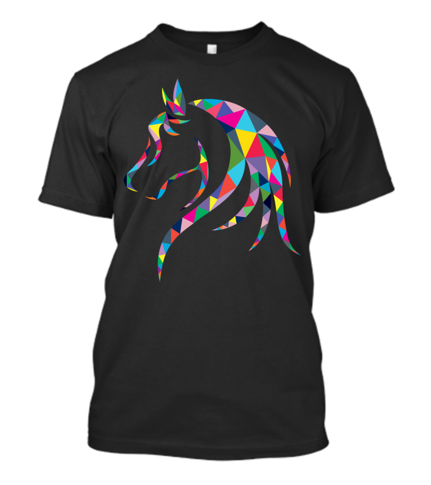 Beauty Horse Geometric Colorful T-Shirt