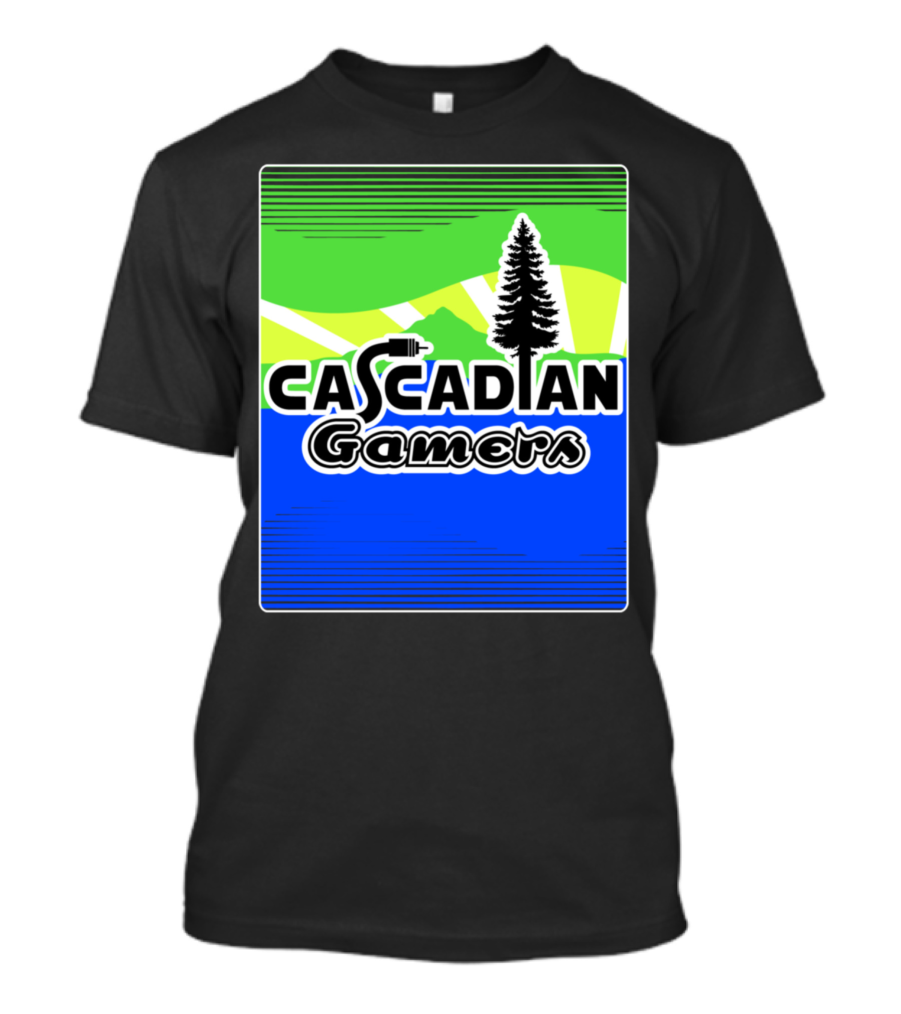 Cascadian Gamers Tree Logo T-Shirt