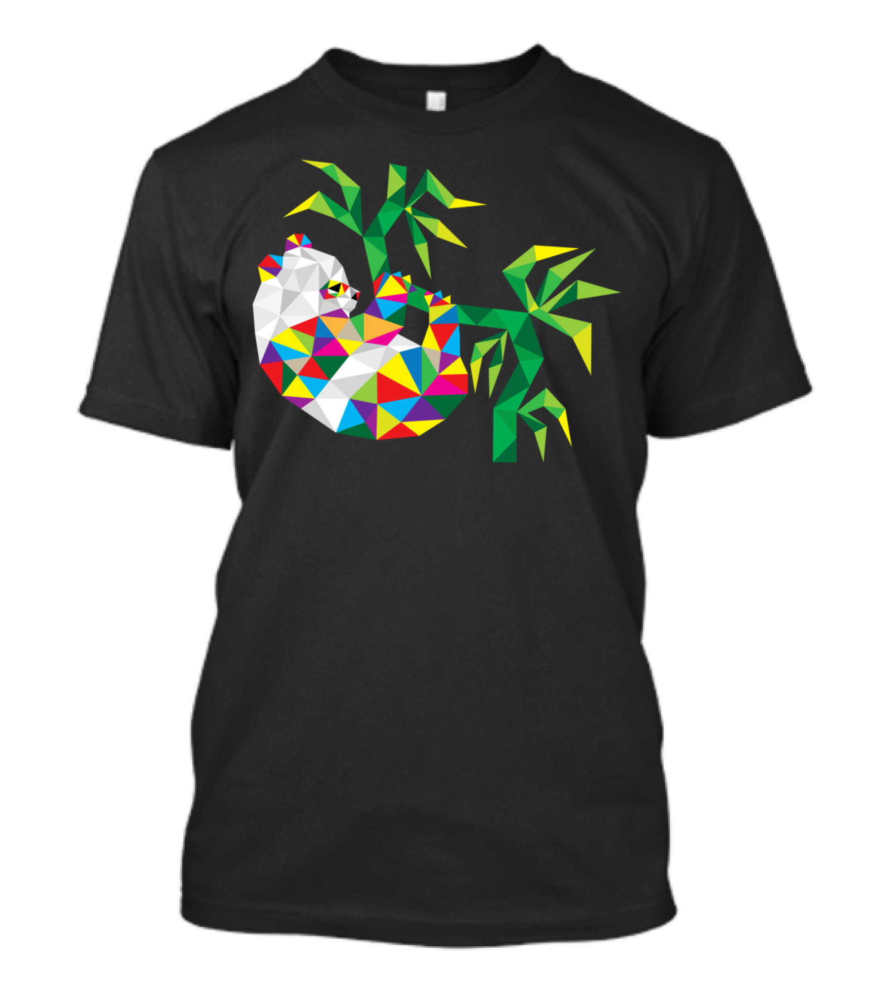 Beauty Panda Geometric Colorful T-Shirt