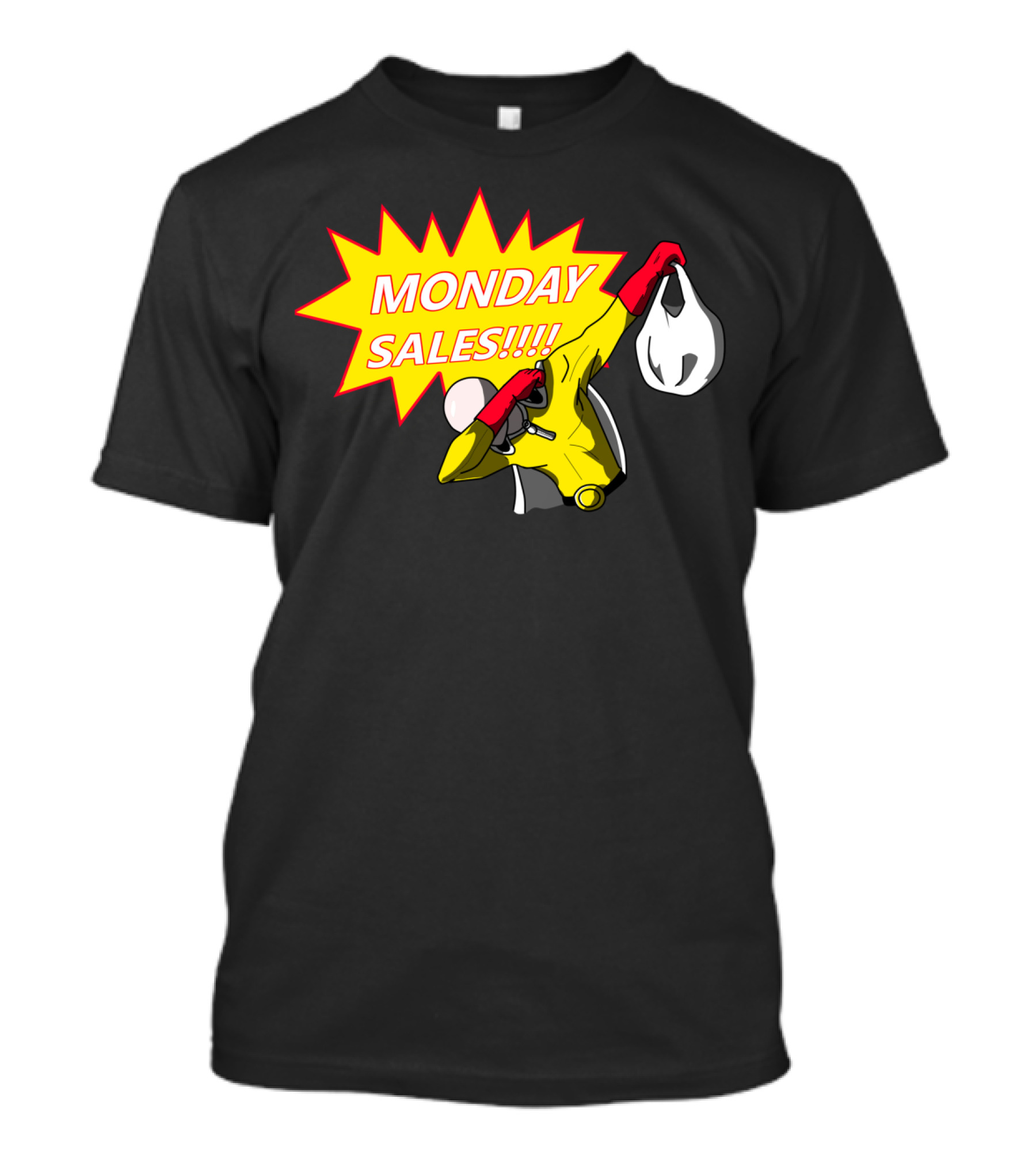 Saitama Monday Sales Special Featuring Heroic Shopper T-Shirt