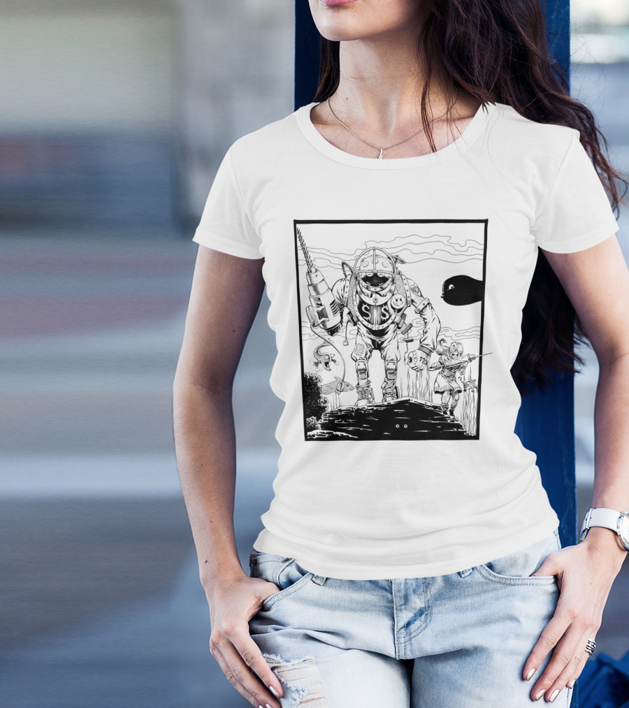 Game Spoof JeffA Deep Sea Diver And Submarine Adventure T-Shirt