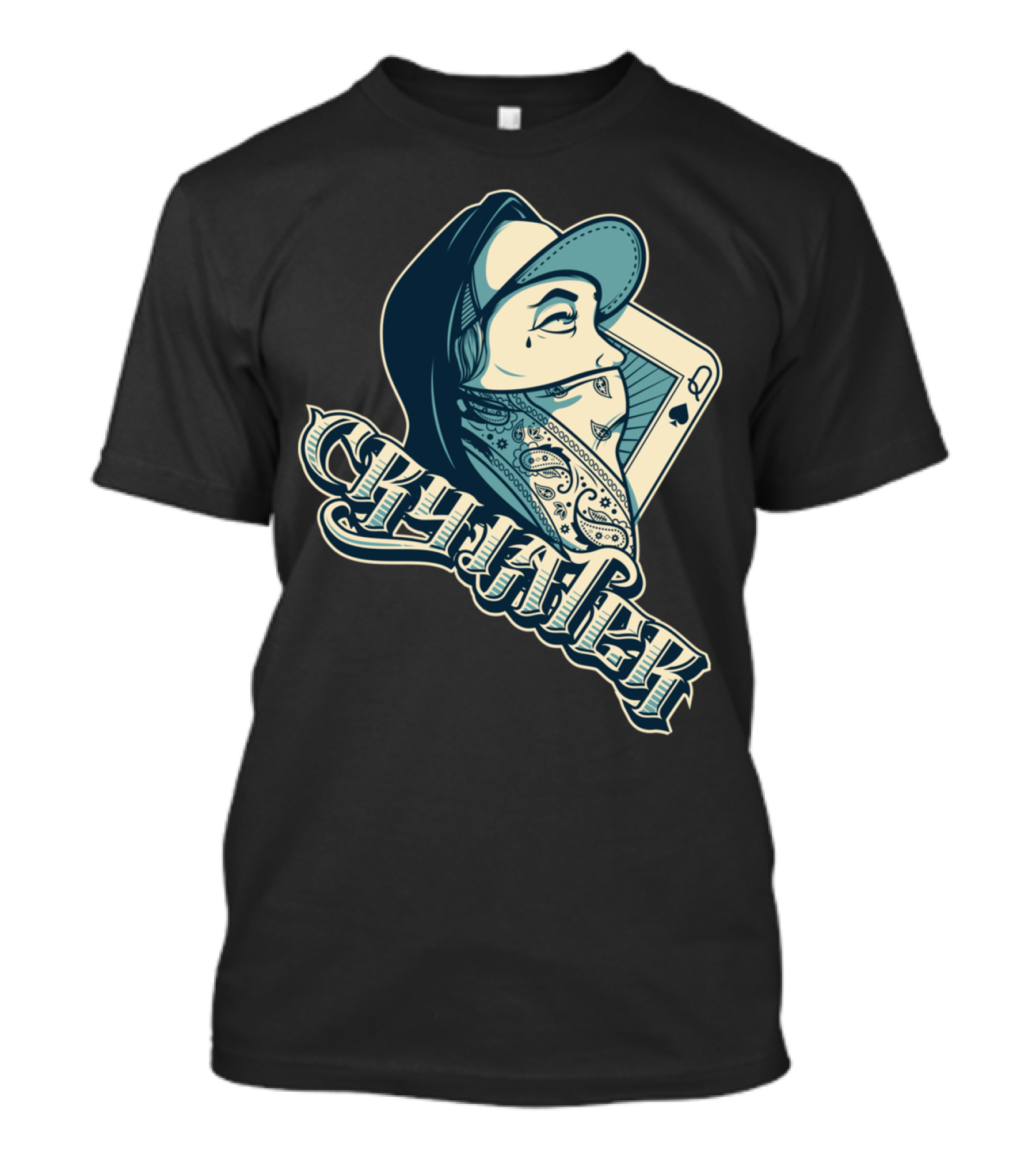 Cry Later Playing Card Tattoo T-Shirt