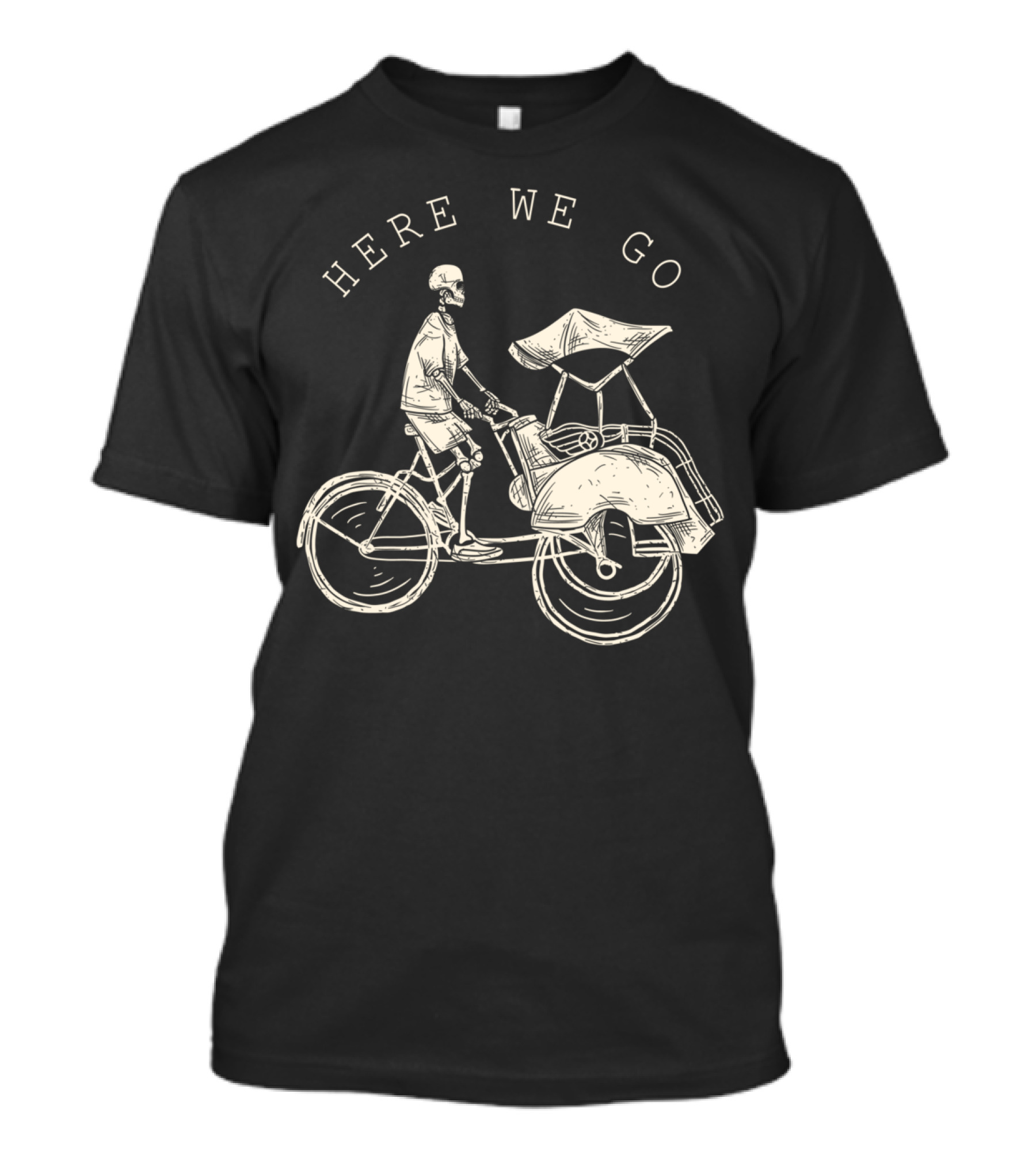 Here We Go Becak Skeleton Rider T-Shirt