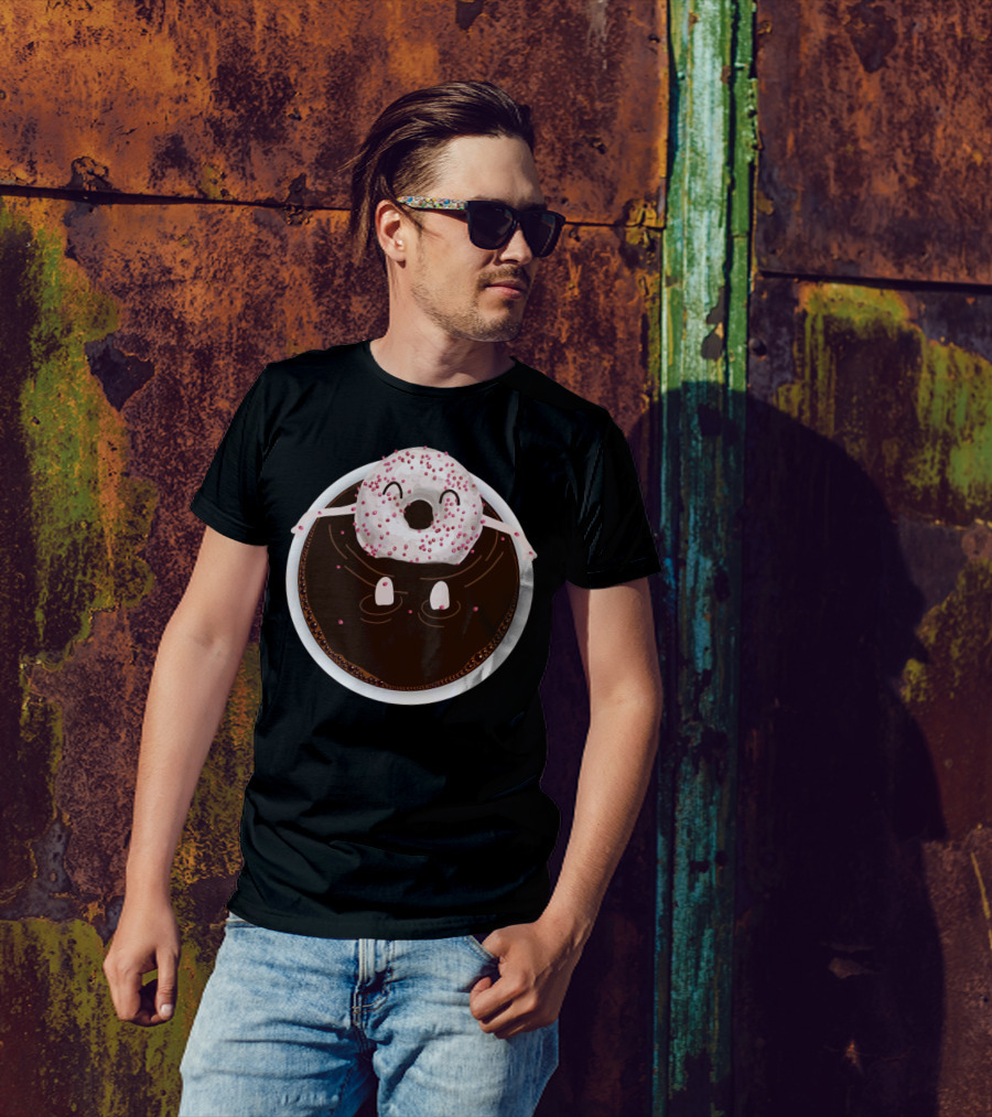 Donut Relaxing In Coffee Jacuzzi Bliss T-Shirt