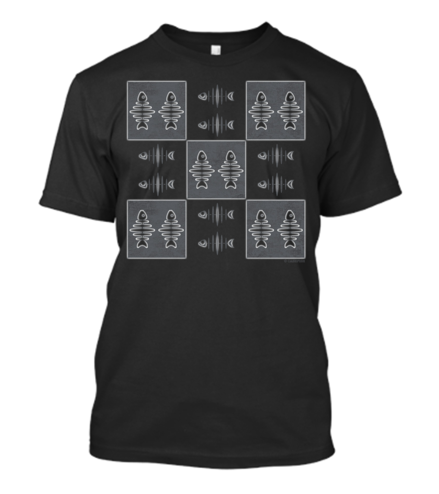 Cashfish Box Up Fish Geometric T-Shirt