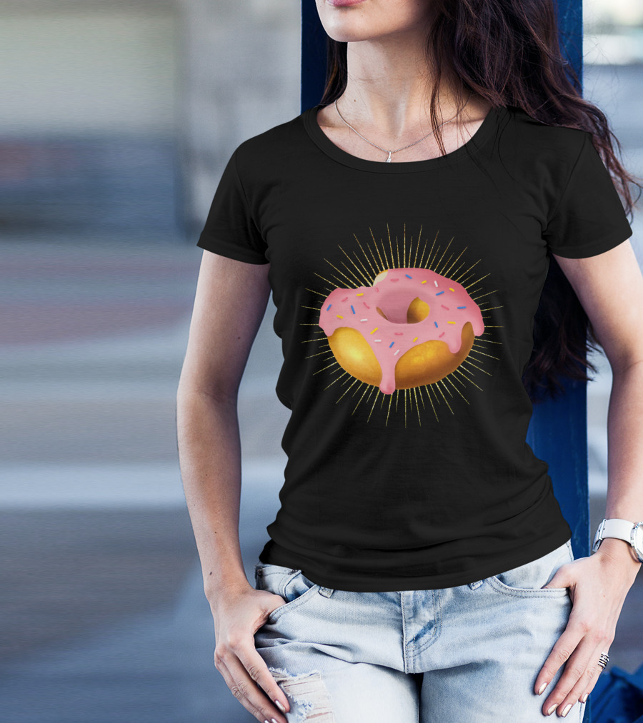 Sprinkle-Covered Donut Perfection Radiant Delight T-Shirt