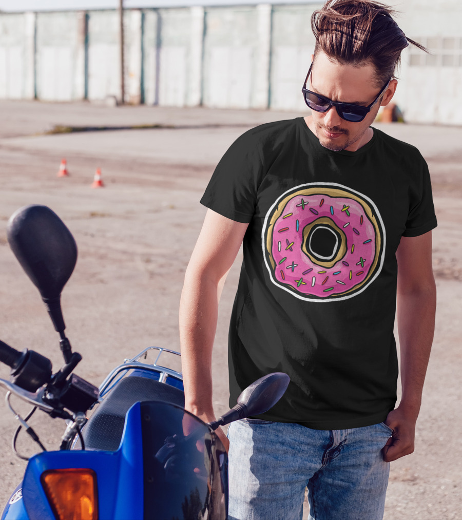 Donut Pink Frosted Colored Sprinkles T-Shirt