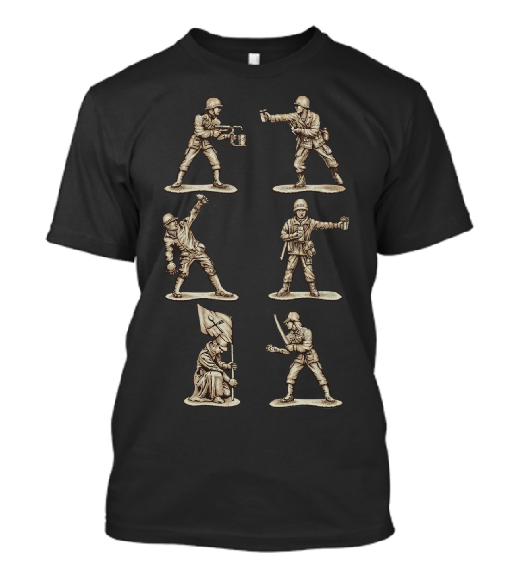 FASTFOOD SOLDIERS WAR TOYS T-Shirt