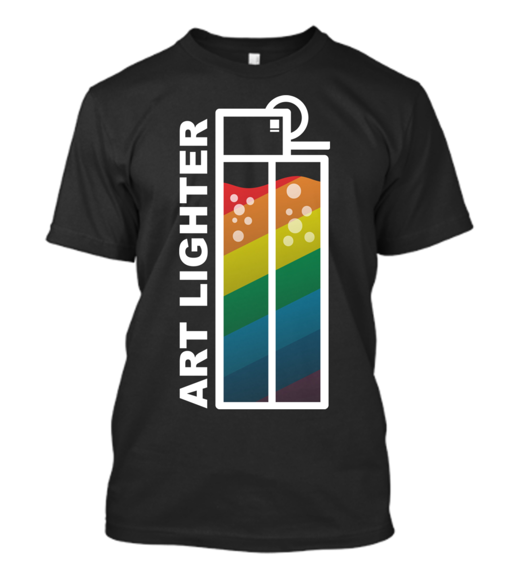 ART LIGHTER Rainbow Color Spectrum T-Shirt