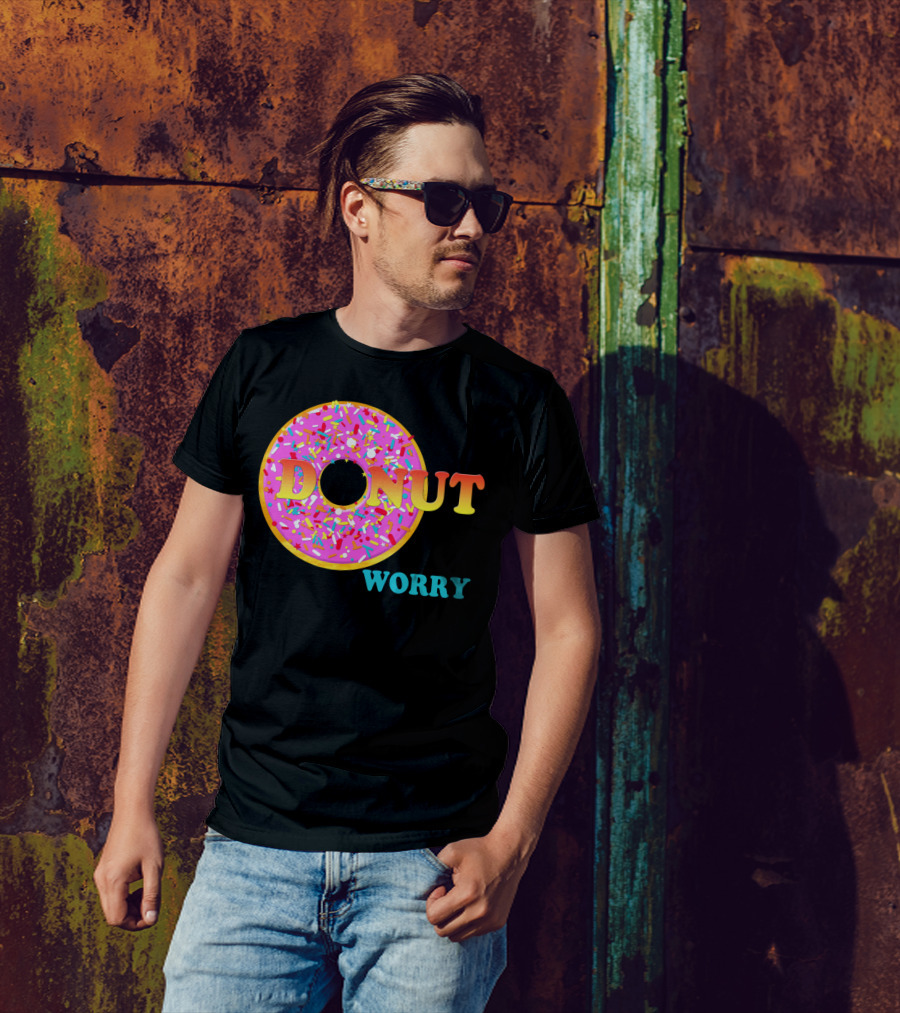 Donut Worry Sprinkles Pink Frosting T-Shirt