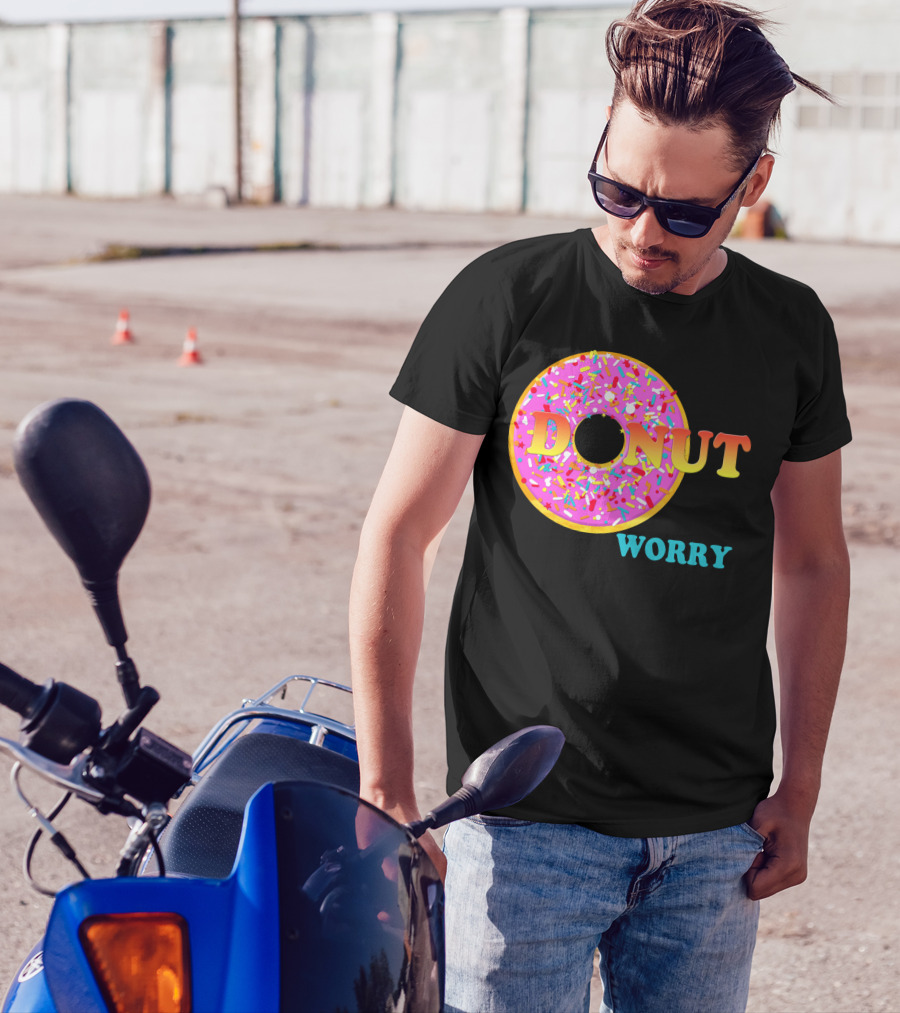 Donut Worry Sprinkles Pink Frosting T-Shirt