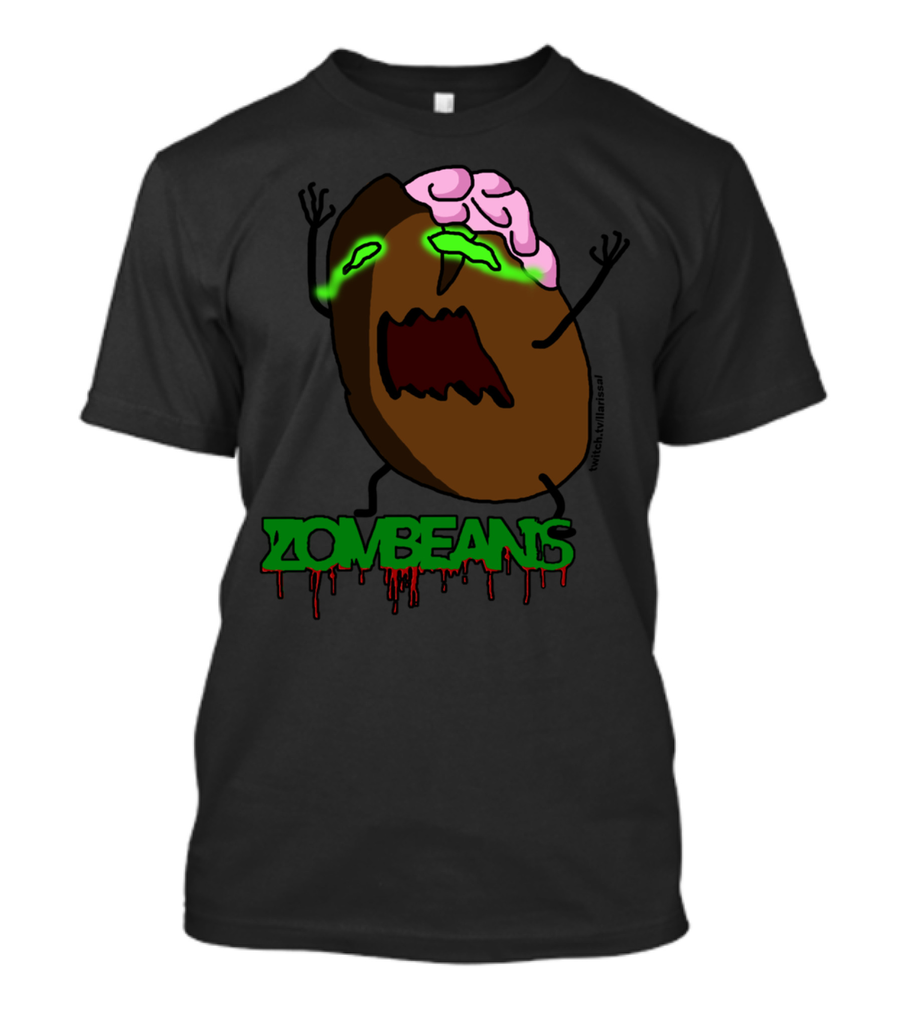 Zombeans Brainy Coffee Bean Zombie - Twitch Maelstaal T-Shirt