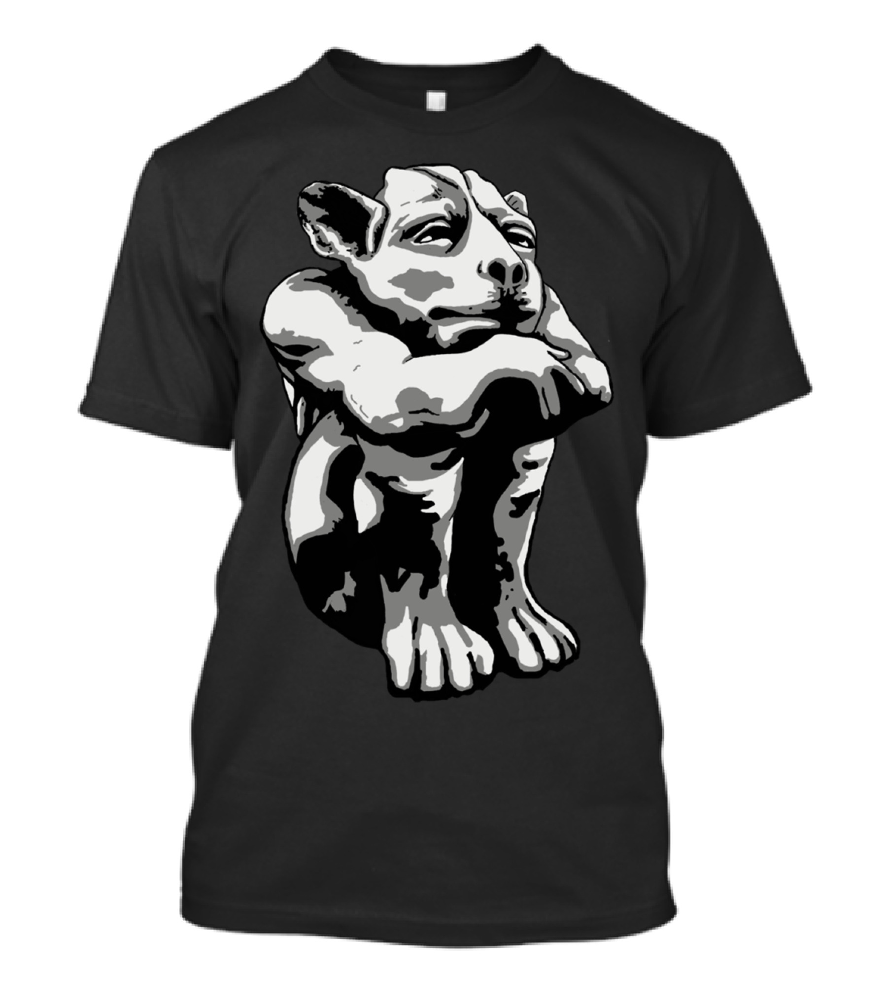 Gargoyle Stone Statue Classic Mythical Creature T-Shirt