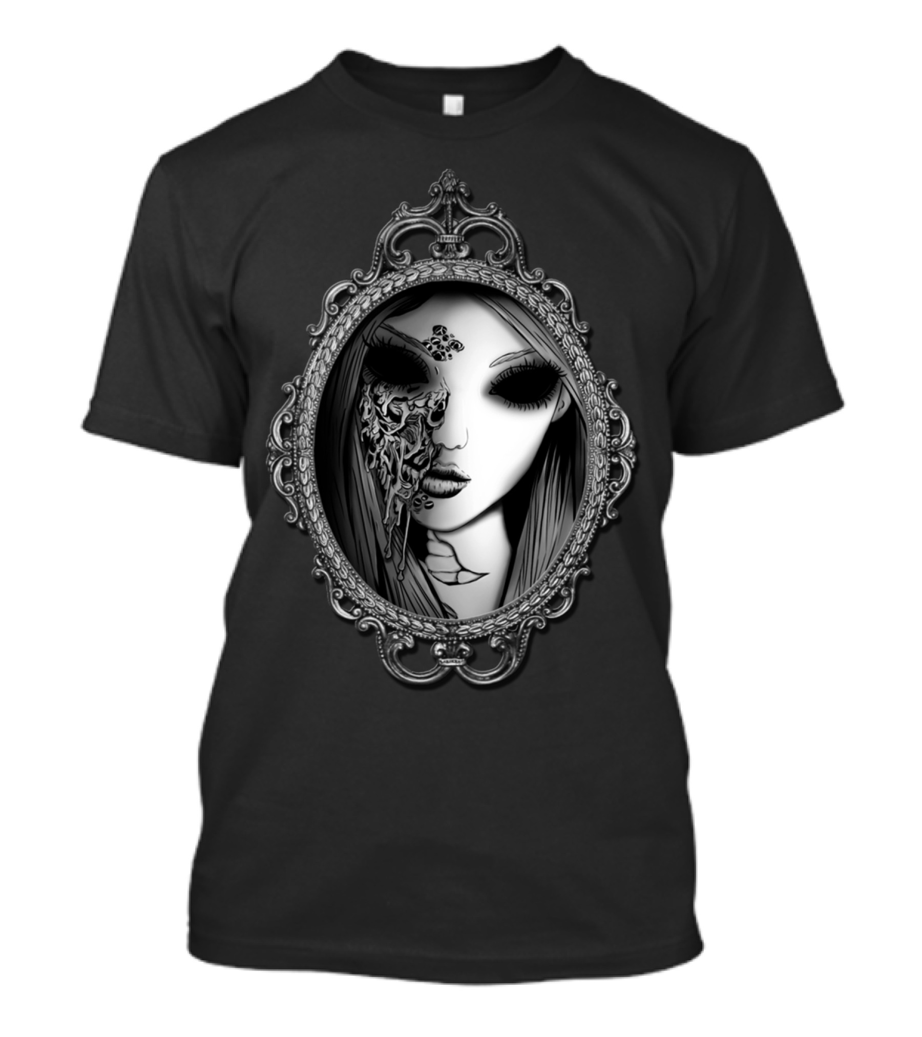 Zombie Girl Gothic Mirror T-Shirt
