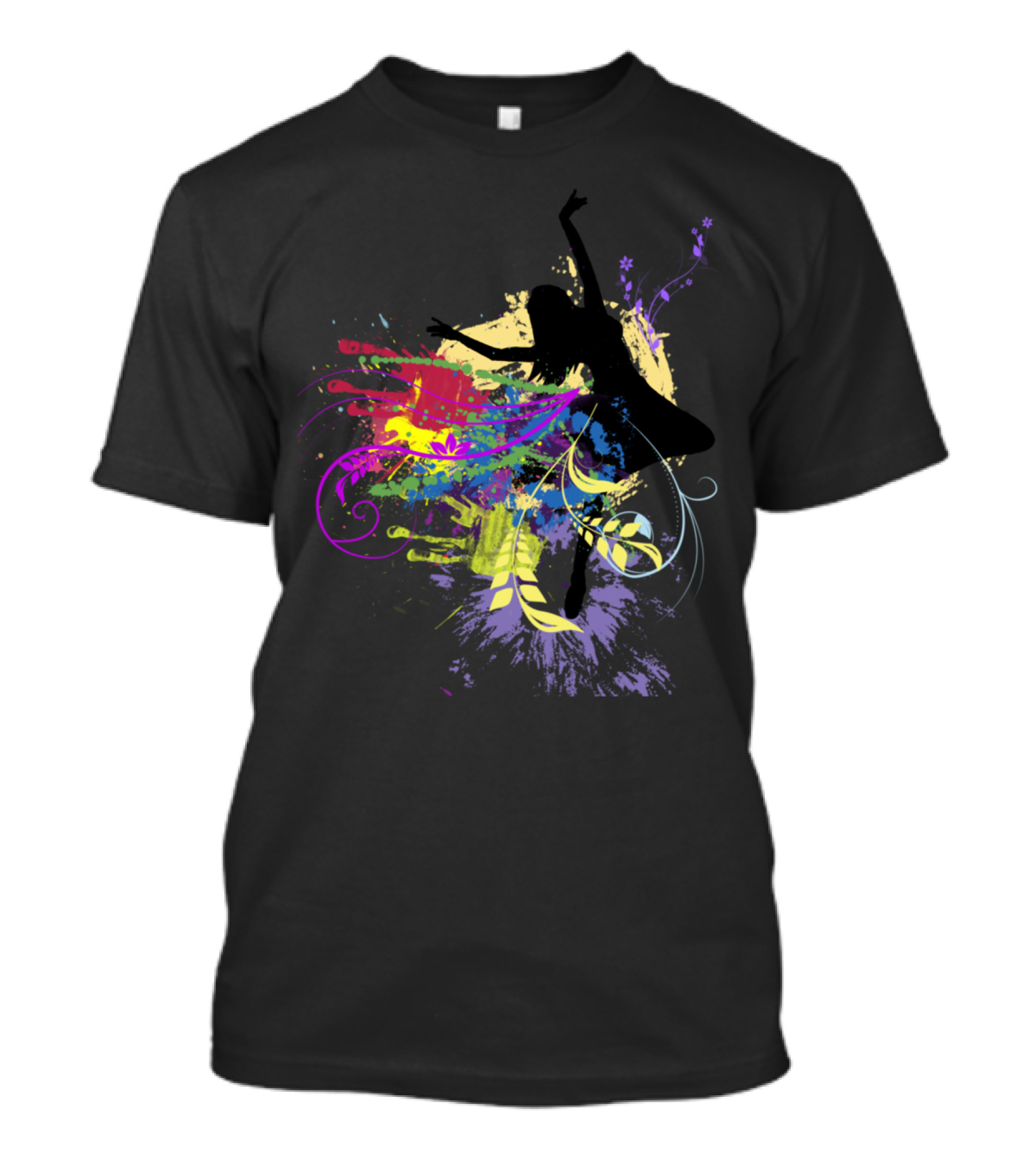 Art Of Dance Fam Colorful Silhouette Burst T-Shirt