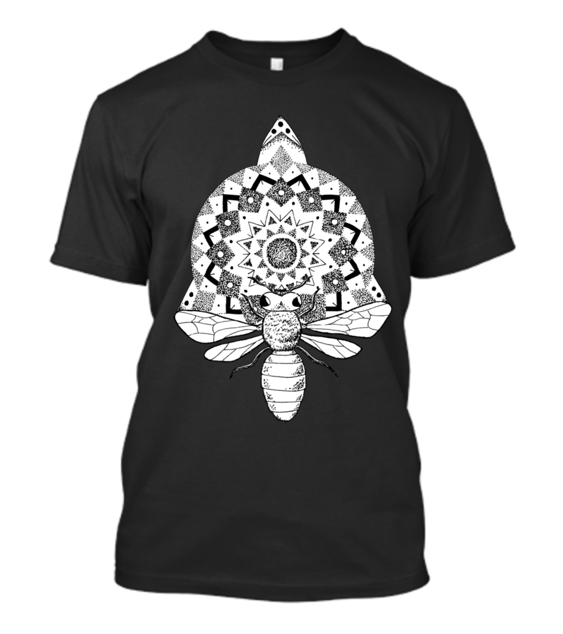 Bee Mandala Geometric T-Shirt