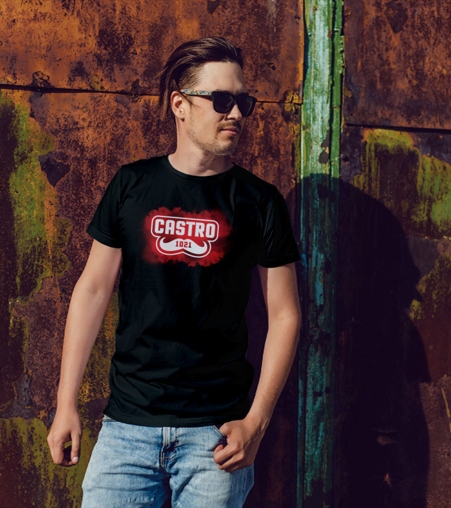 Castro1021 Mustache Red Cloud T-Shirt