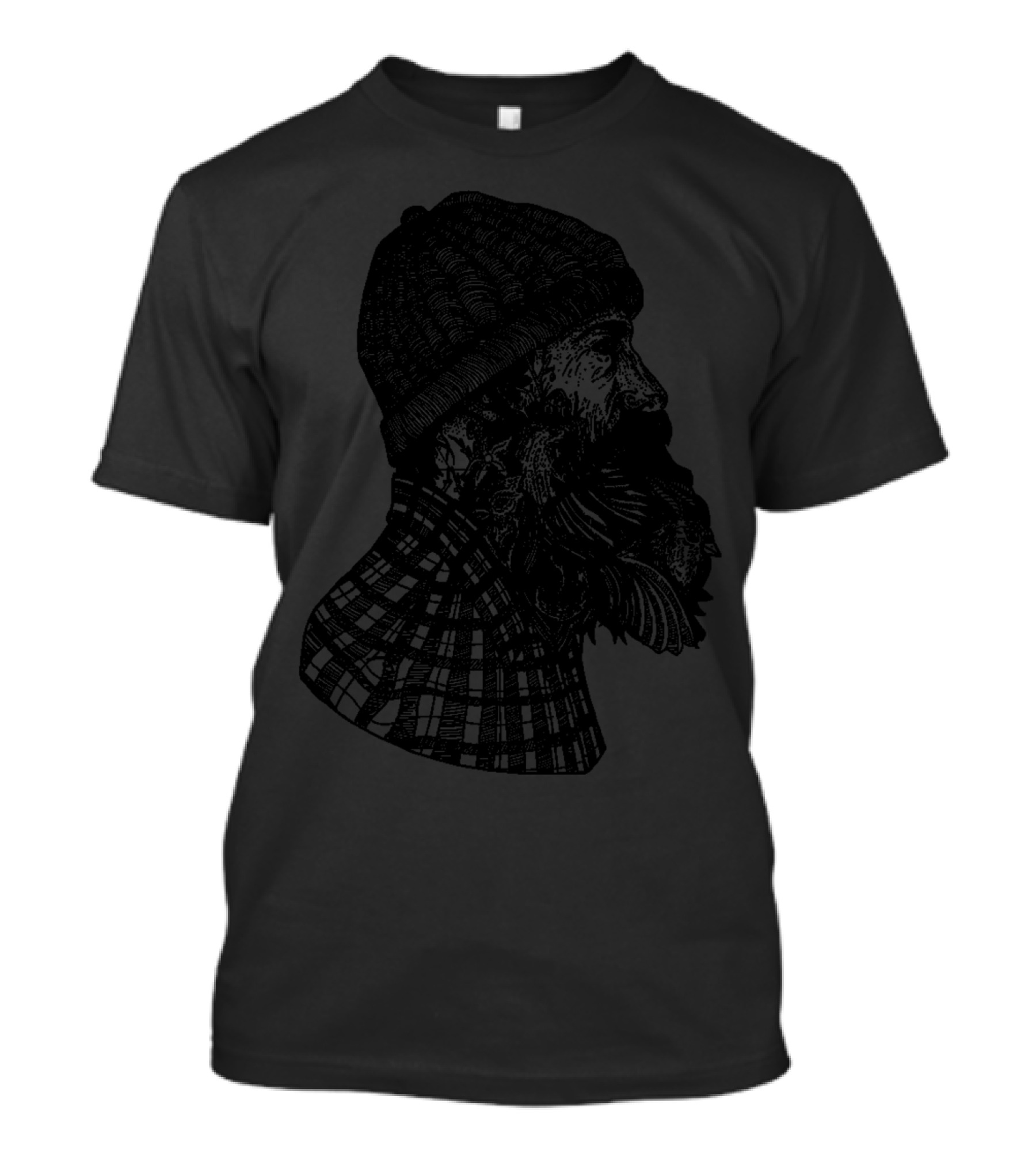 THE BEARDED MAN IN PLAID AND BEANIE T-Shirt