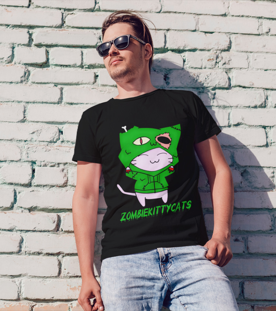 ZombieKittyCats Cute Undead Cat T-Shirt