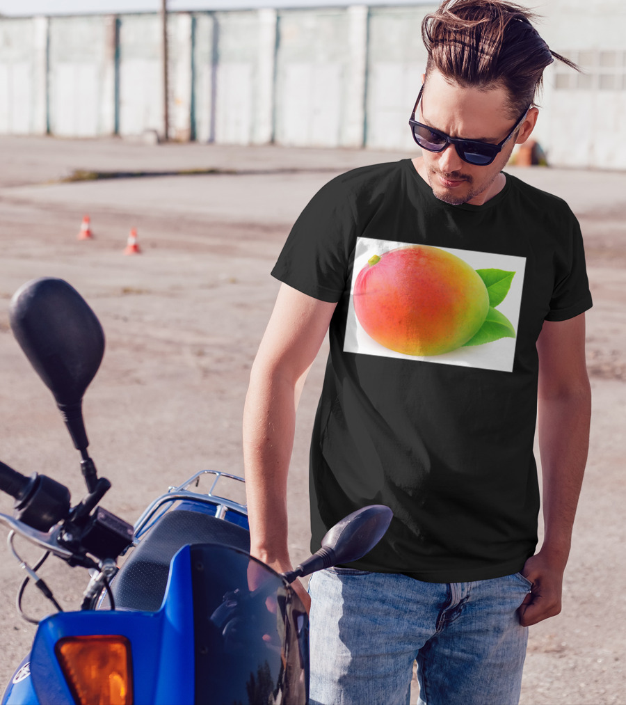 Mango Fruit With Green Leaves T-Shirt