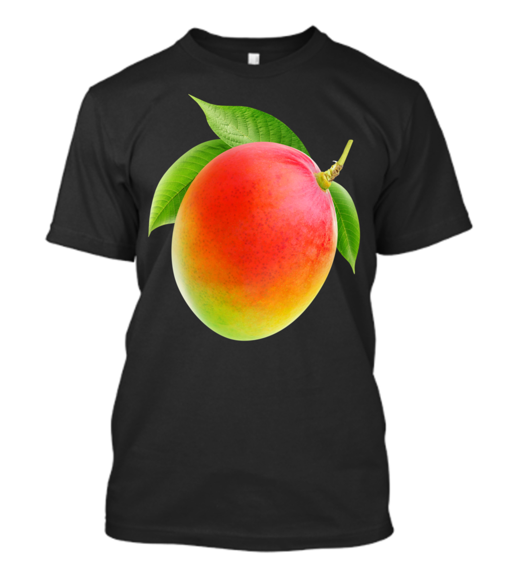 Mango Lush Tropical Fruit With Vibrant Colors And Green Leaves T-Shirt