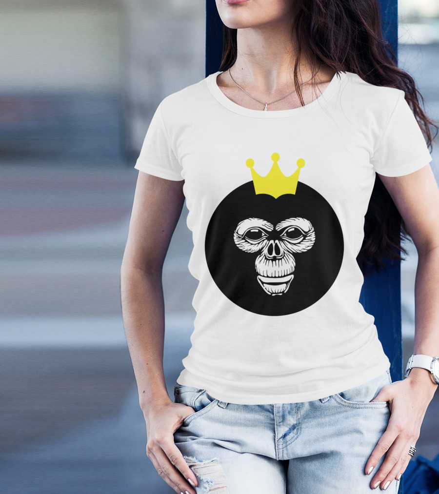King Monkey Crown Head T-Shirt