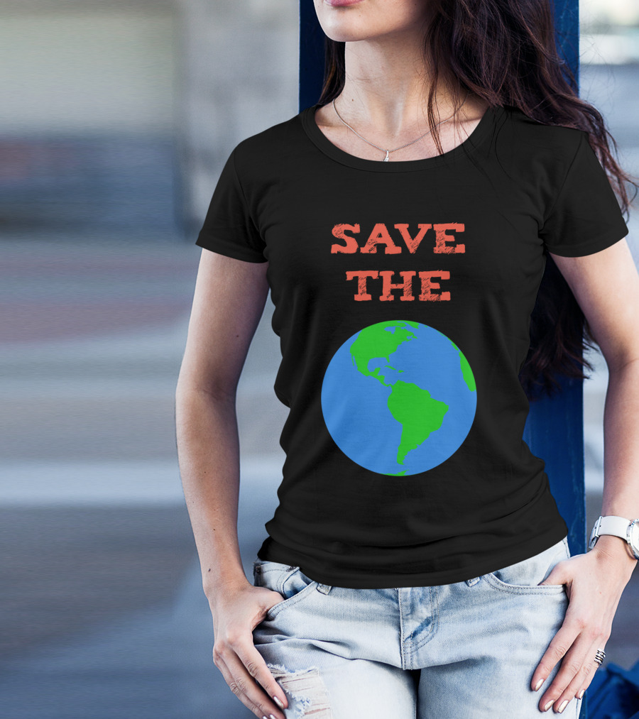 SAVE THE PLANET Earth Globe T-Shirt