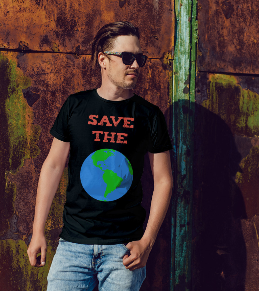 SAVE THE PLANET Earth Globe T-Shirt