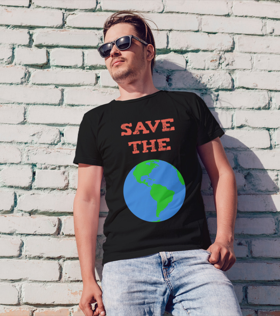 SAVE THE PLANET Earth Globe T-Shirt