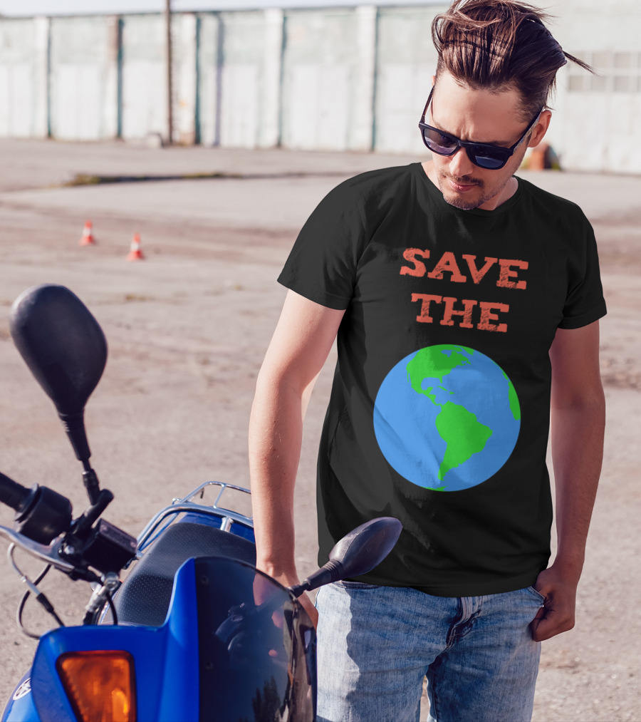 SAVE THE PLANET Earth Globe T-Shirt