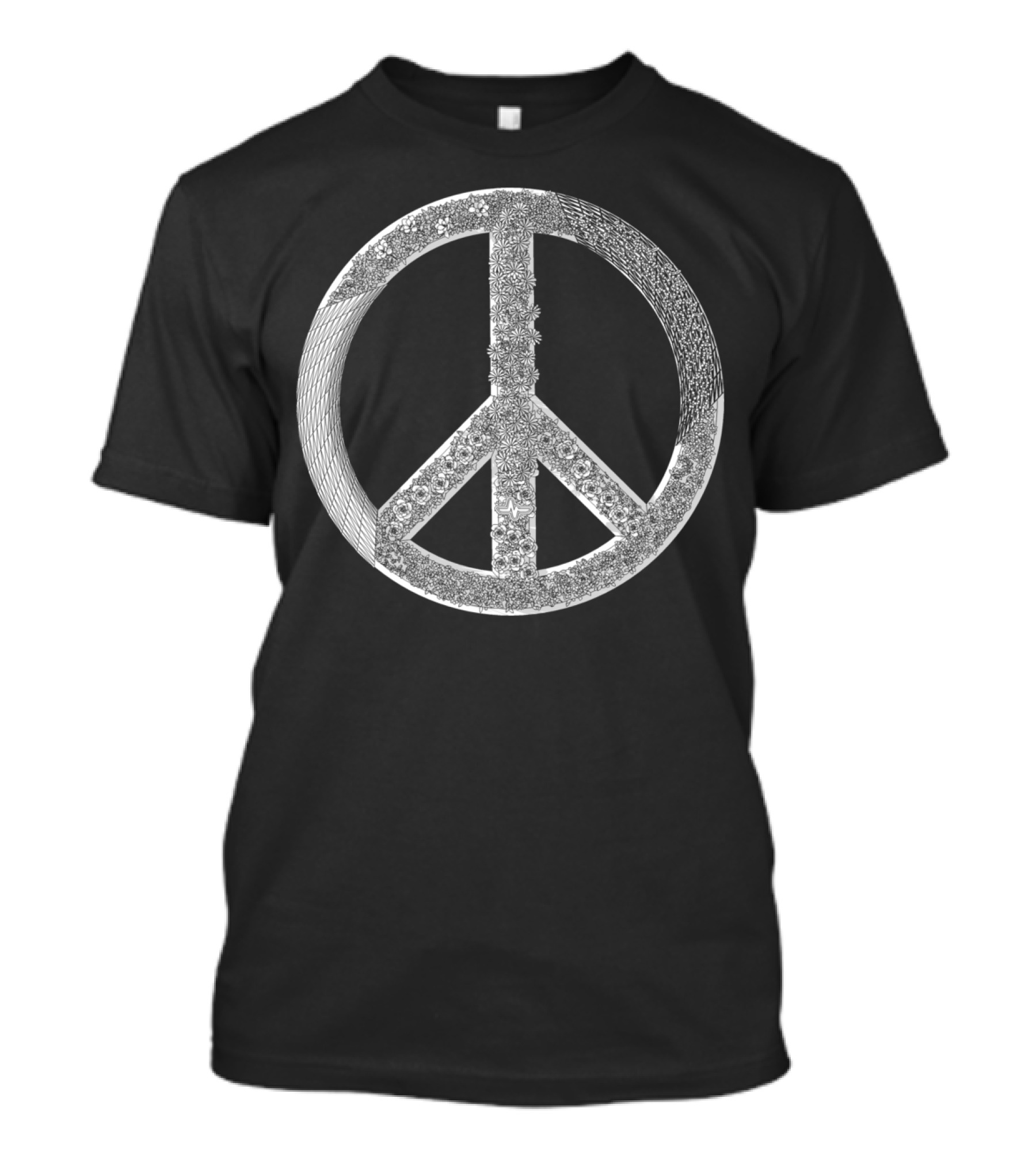Generative Peace Intricate Floral Peace T-Shirt