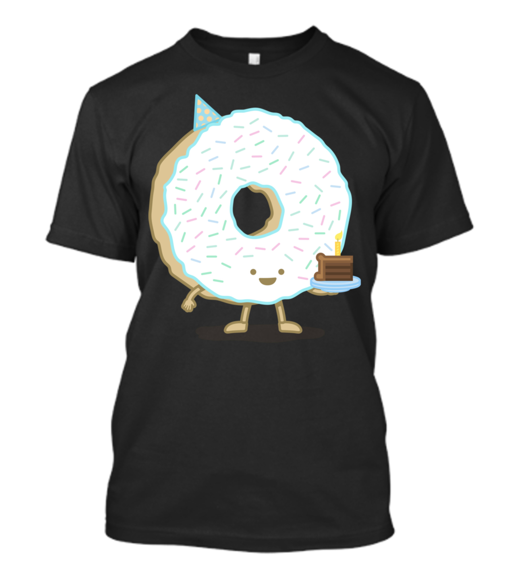The Birthday Party Donut With Sprinkles Holding Cake T-Shirt
