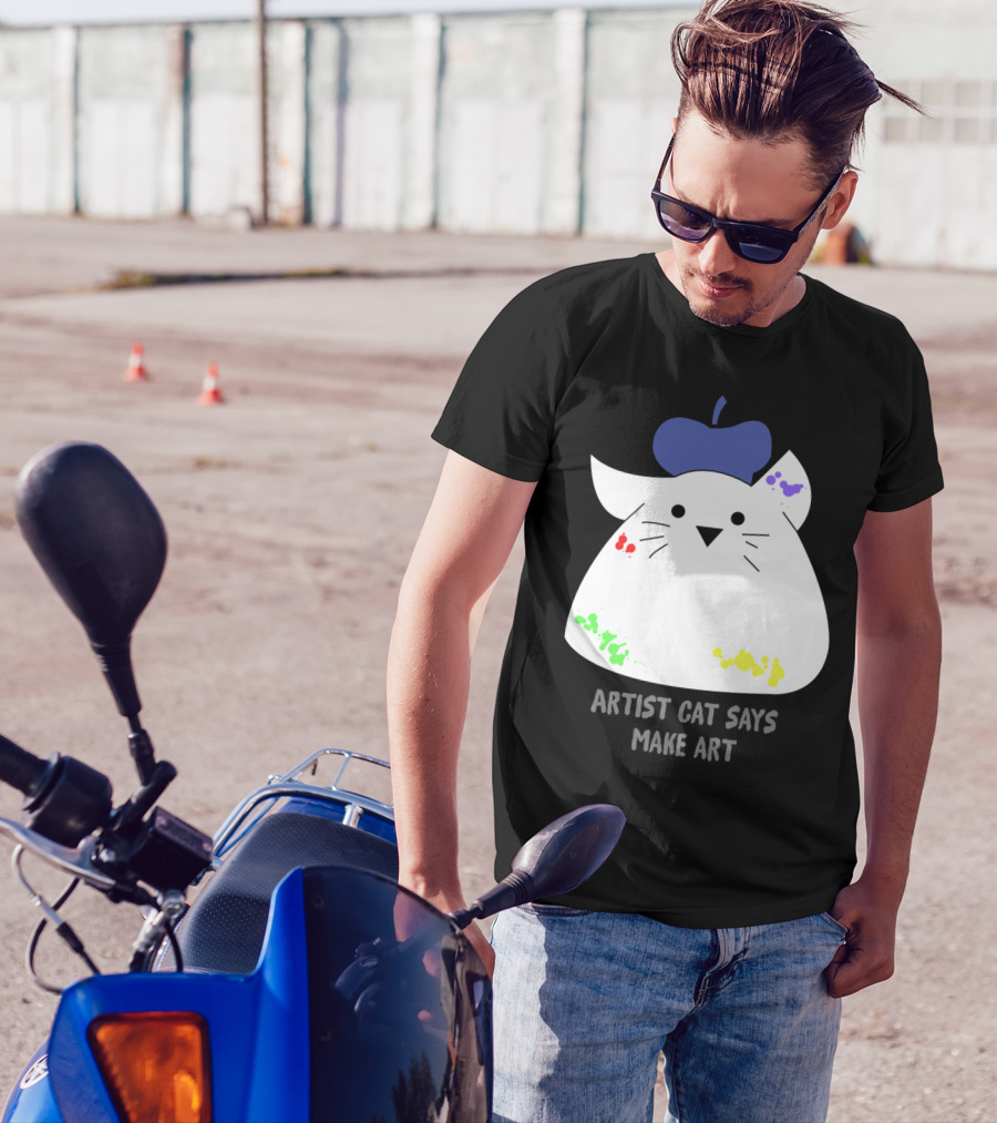Artist Cat Says Make T-Shirt